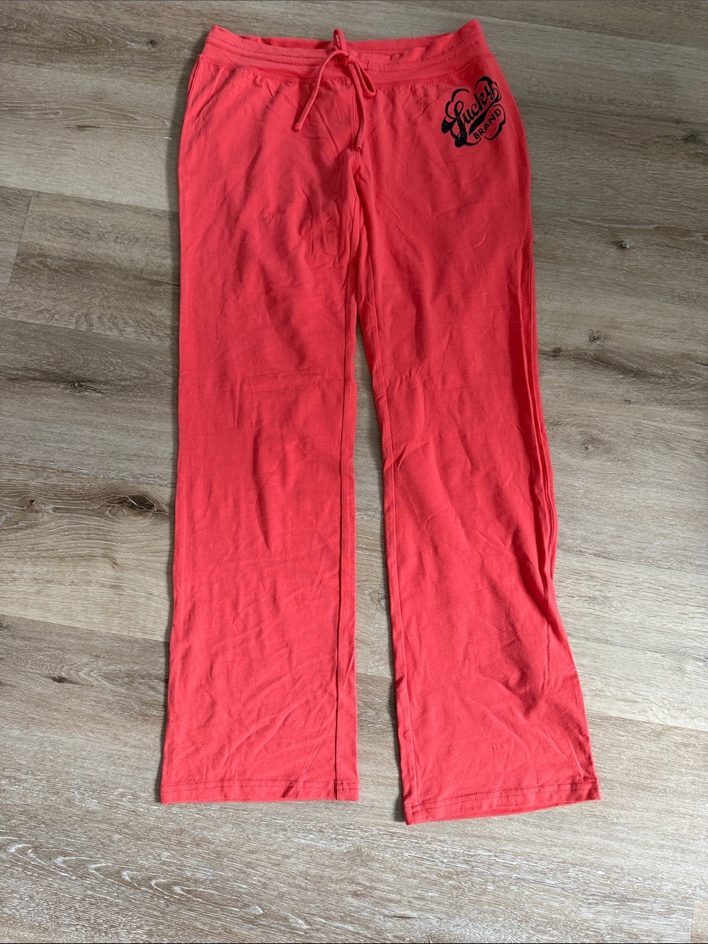 Lucky Brand Coral Lounge Pants with Logo